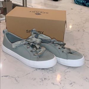 Like New Memory Foam Green Sperry Top Siders